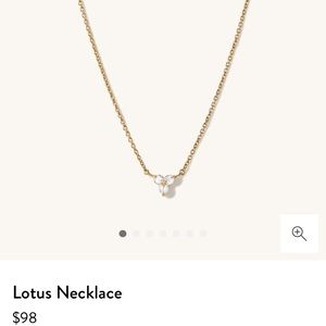 Mejuri Lotus necklace